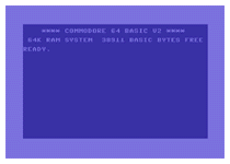 Startbildschirm Commodore C64